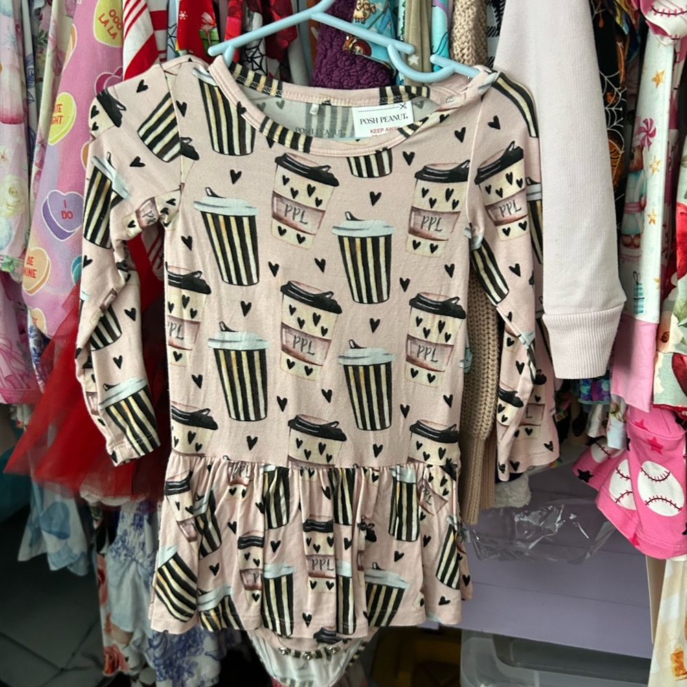 Posh Peanut Pink Coffee Cup Dress